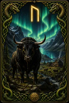 Uruz rune card