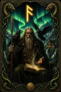 Ansuz rune card