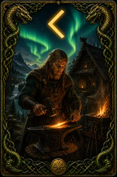 Kenaz rune card