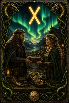 Gebo rune card